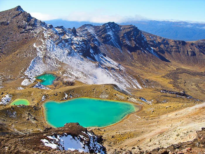 travel photography image of a landscape with mountains and a lake